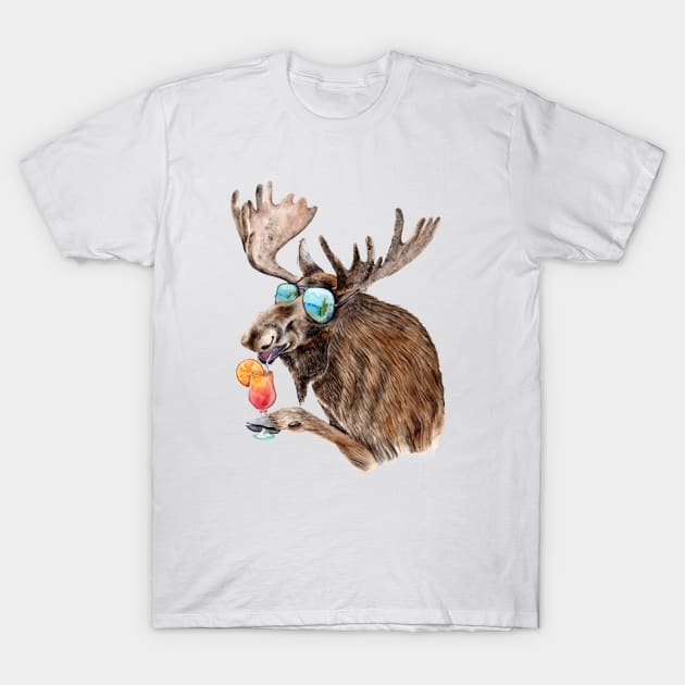 Vacation Moose T-Shirt by Goosi